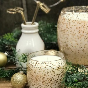 K. Hall Studio Gold Fleck Candle - Buttermilk