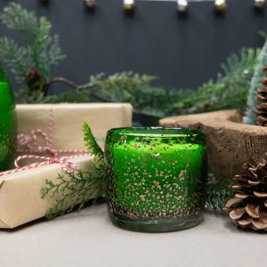 K. Hall Studio Gold Fleck Candle - Fir & Grapefruit