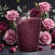 Simpatico Obsidian Rose #86 Hobnail Glass Candle Simpatico Obsidian Rose #86 Hobnail Glass Candle