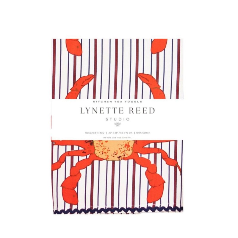 LRS Tea Towel - Crab Stripe