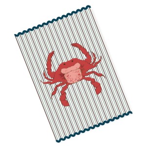 LRS Tea Towel - Crab Stripe