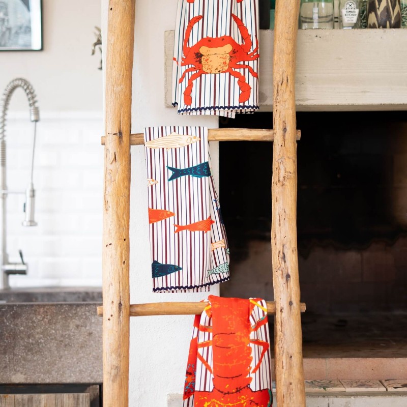 LRS Tea Towel - Sardine Stripe