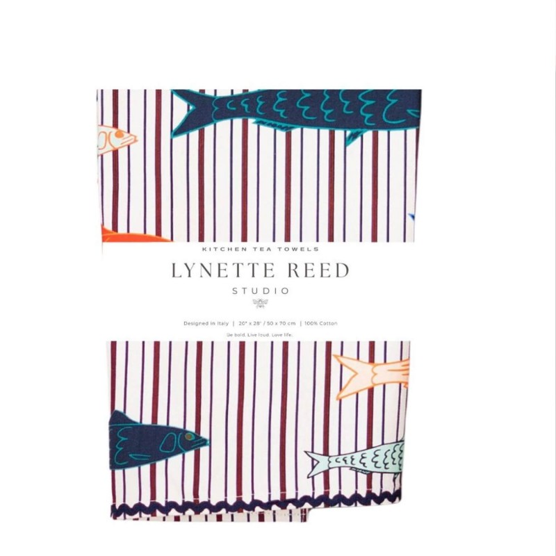 LRS Tea Towel - Sardine Stripe