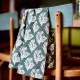 LRS Tea Towel - Wild Dandelion Wood Block 