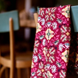 LRS Tea Towel - Wild Flower Magenta