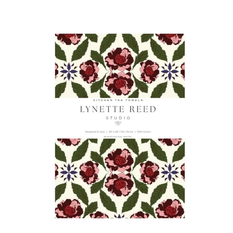 LRS Tea Towel - Holiday Flower