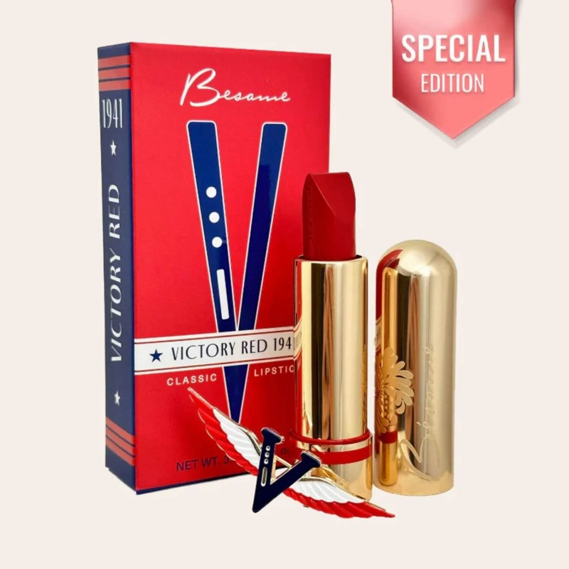Bésame Lipstick - Victory Red Special Edition Set