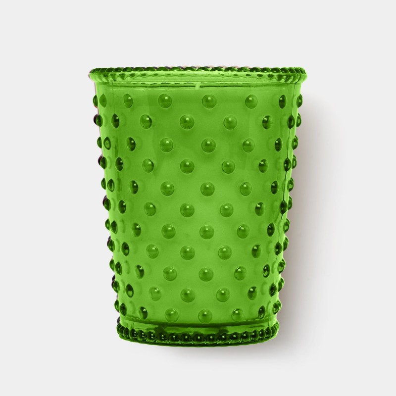 Simpatico Wild Greens #527 Hobnail Glass Candle 