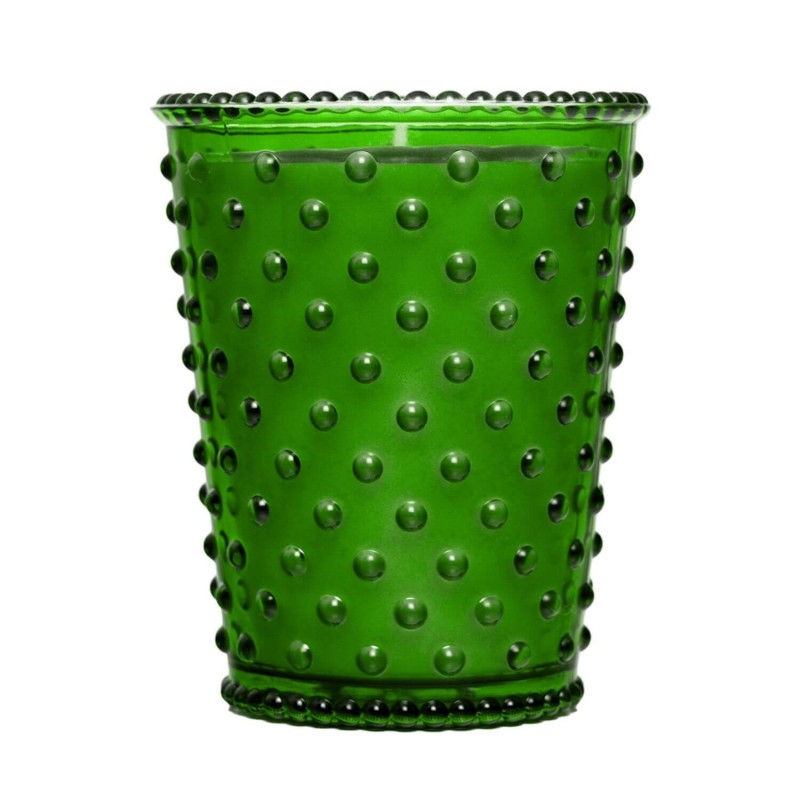 Simpatico Wild Greens #527 Hobnail Glass Candle 