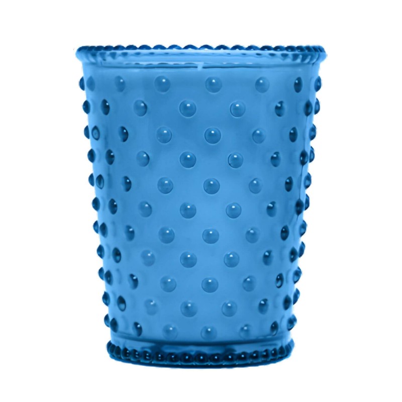 Simpatico Azure Lily #305 Hobnail Glass Candle 