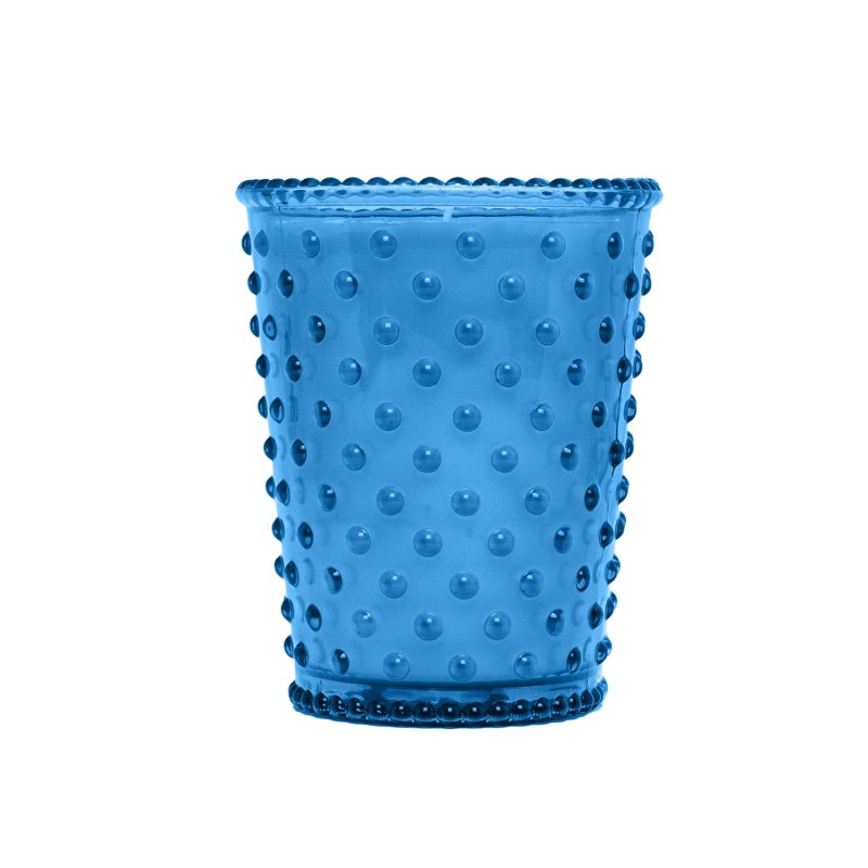 Simpatico Azure Lily #305 Hobnail Glass Candle 
