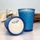 Simpatico Azure Lily #305 Hobnail Glass Candle 