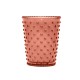 Simpatico Bulgarian Orchid #289 Hobnail Glass Candle 