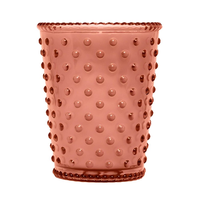 Simpatico Bulgarian Orchid #289 Hobnail Glass Candle 