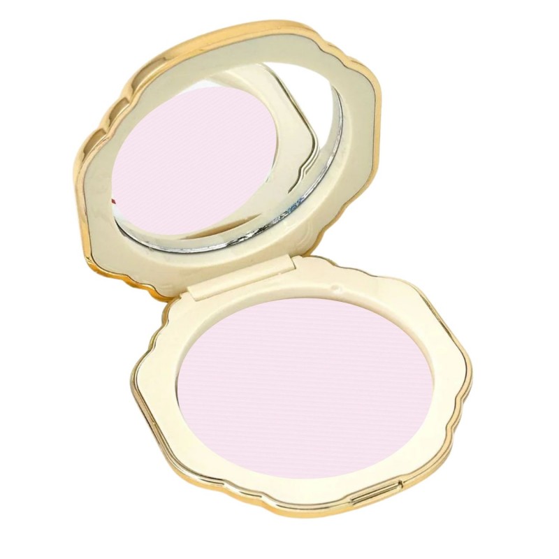 Bésame - The Moderne Compact - Gold with Violet Setting & Brightening Powder