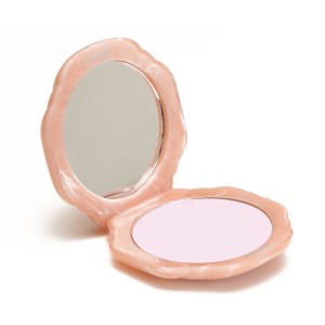 Bésame Rose Radiance Compact with Violet Setting & Brightening Powder