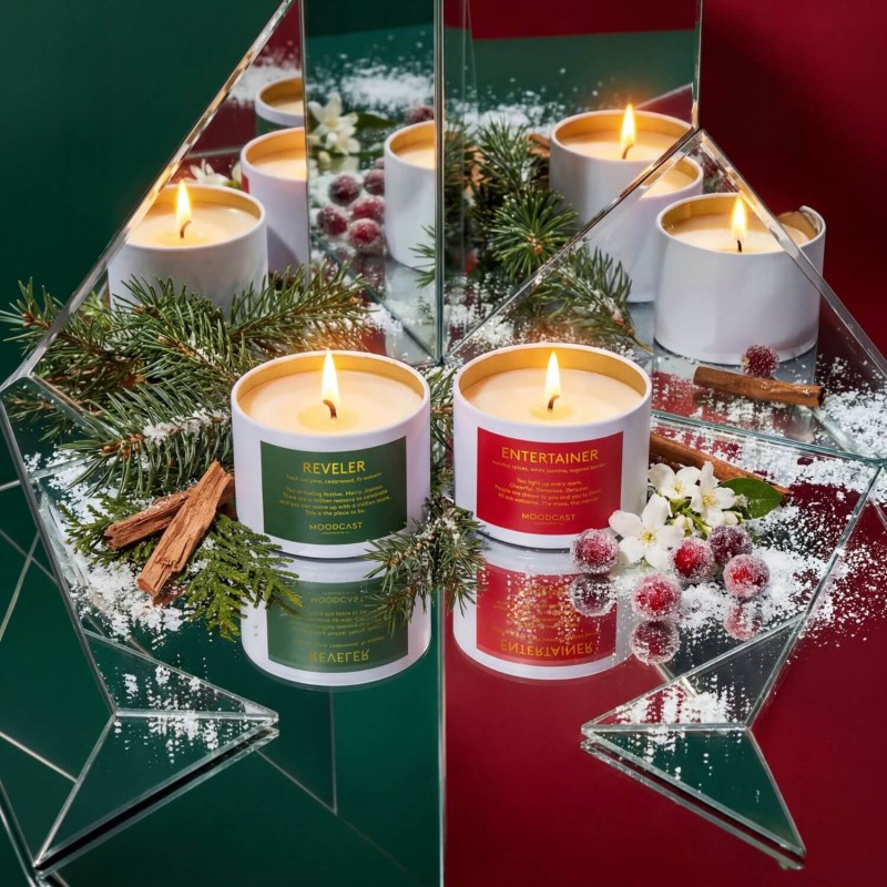 Moodcast Holiday Mini Candle Duo 