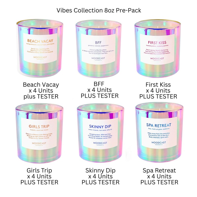 Moodcast Vibes 8oz Candle Starter Pre-Pack