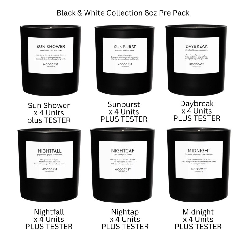 Moodcast Night & Day 8oz Candle Starter Pre-Pack Moodcast Night & Day 8oz Candle Starter Pre-Pack