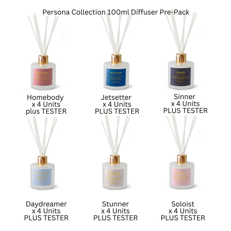 Moodcast Persona 100ml Diffuser Starter Pre-Pack Moodcast Persona 100ml Diffuser Starter Pre-Pack