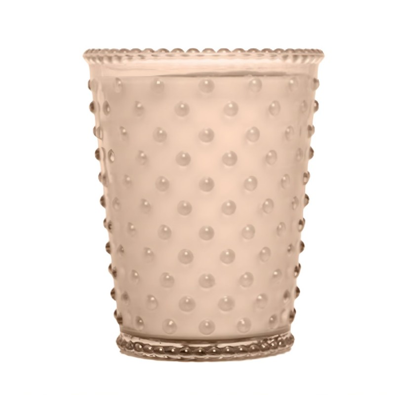 Simpatico Lush Limestone #785 Hobnail Glass Candle 