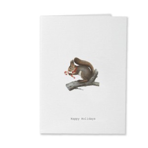 TokyoMilk Card Happy Holidays Squirrel