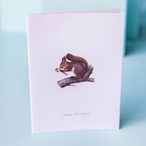 TokyoMilk Card Happy Holidays Squirrel