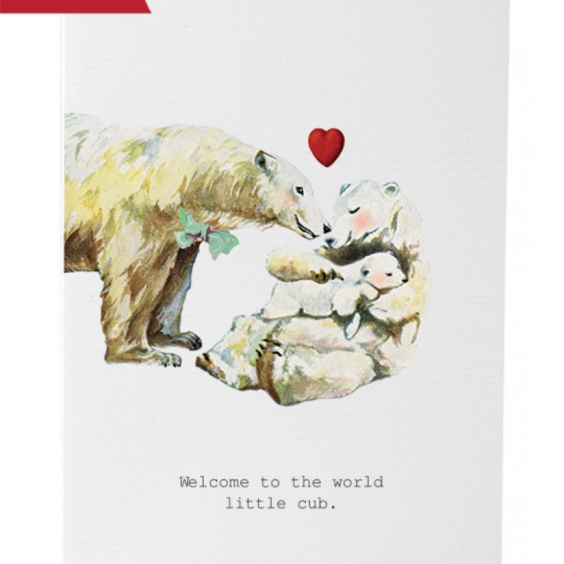 Tokyomilk Card Welcome to the World Little Cub Tokyomilk Card Welcome to the World Little Cub