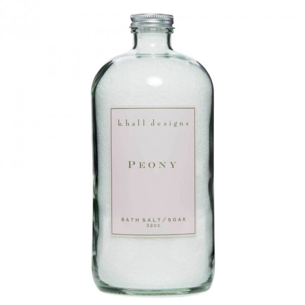 K. Hall Designs Peony 32oz Bath Soak 