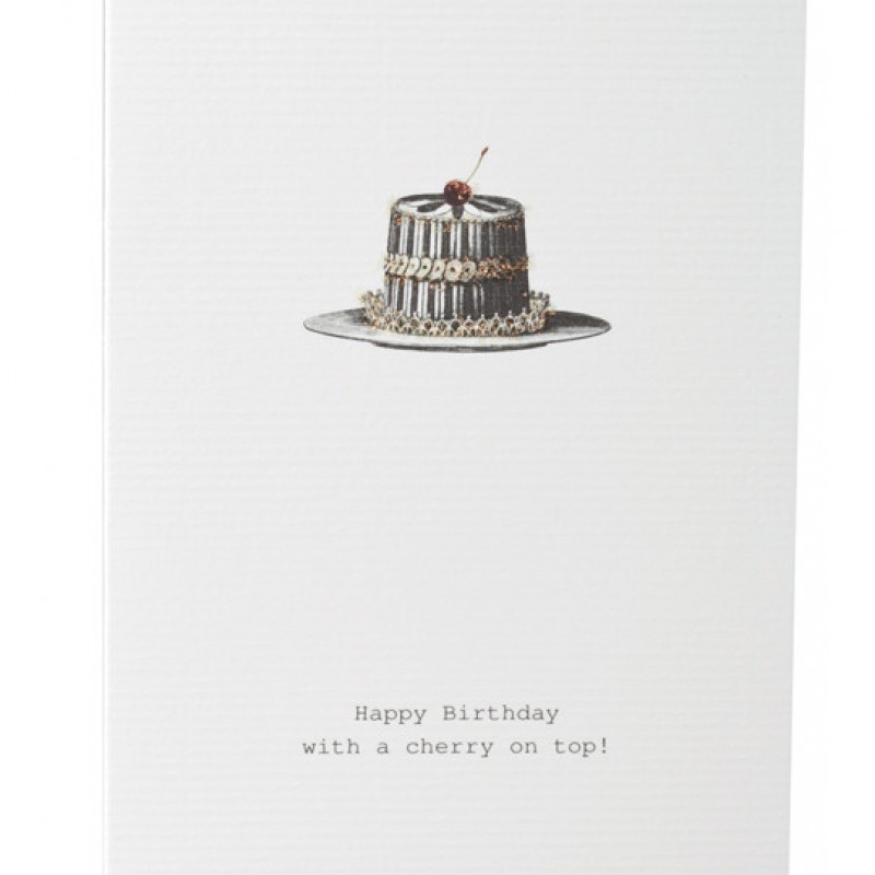 TokyoMilk Card H Birthday With A Cherry On Top