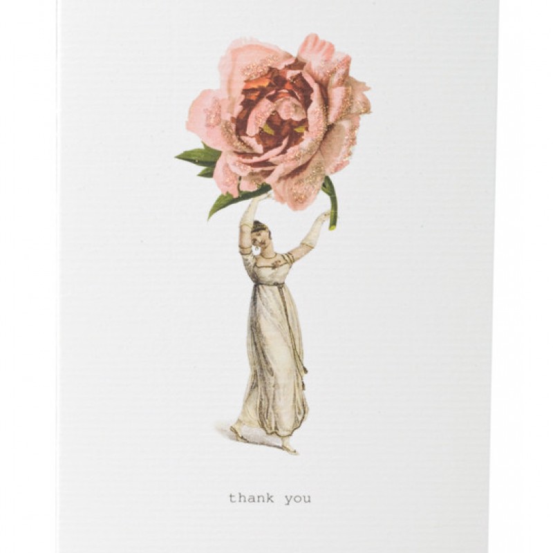 TokyoMilk Card Thank You (Woman & Rose)